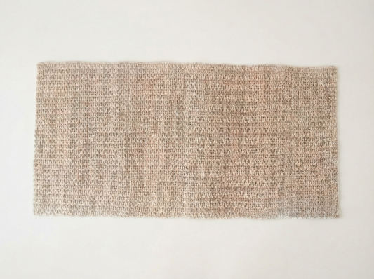 Harbor large rectangular seagrass rug on a neutral background