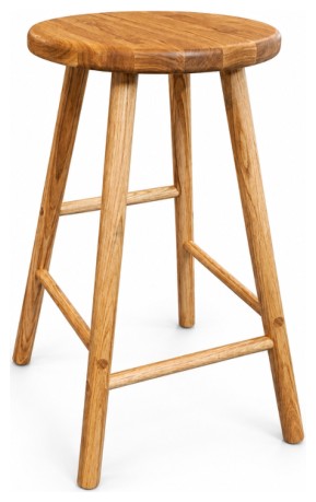 Round Counter Stool — Nu.Liv Oak & Beech