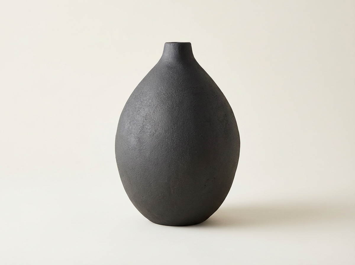 Terra Artisan Vase in matte terracotta