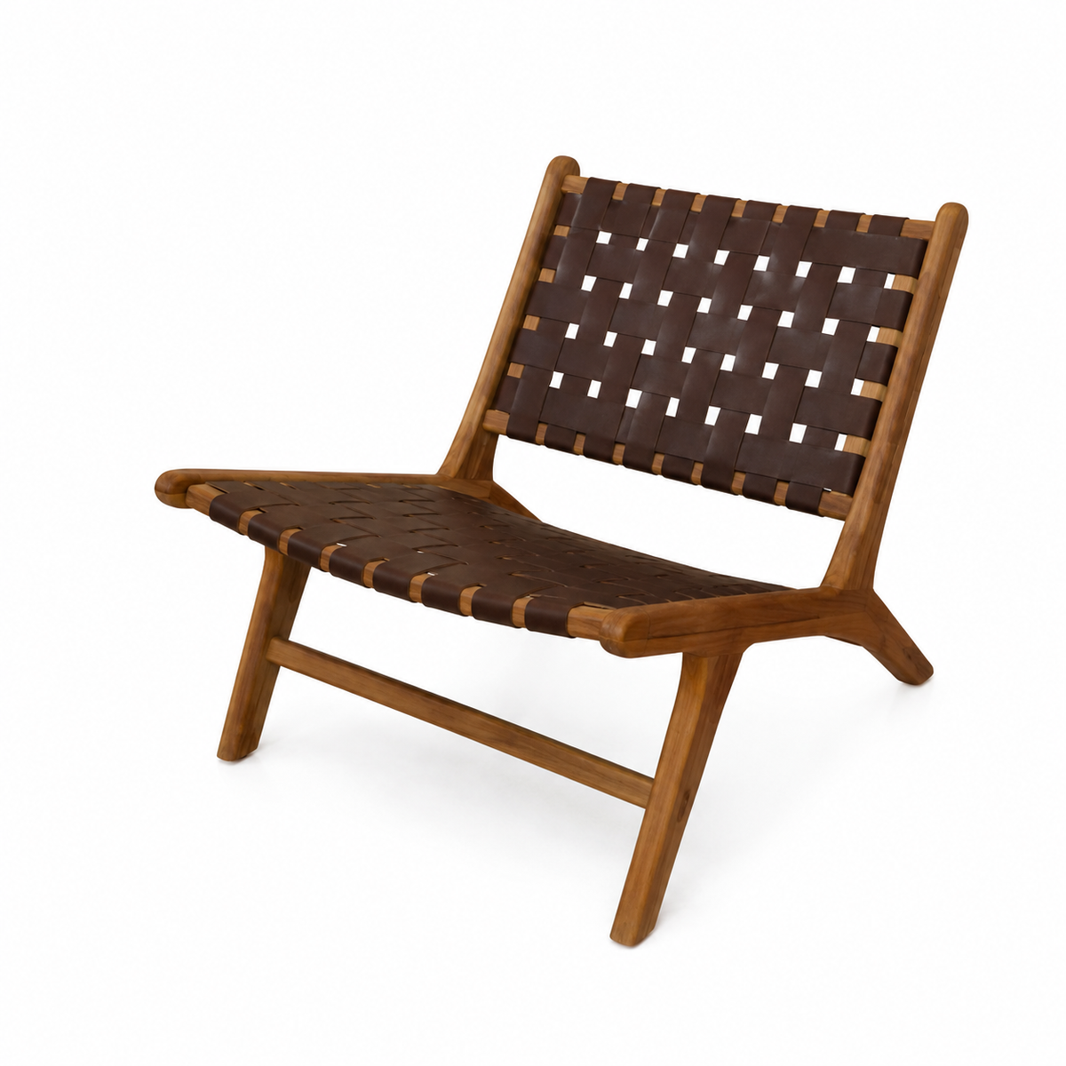 Riva Woven Teak Lounge Chair – Project furniture Cyprus