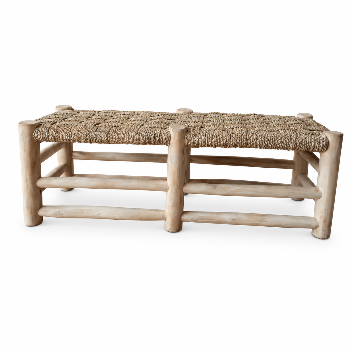 Sava Seagrass Luggage Bench – Project furniture Cyprus