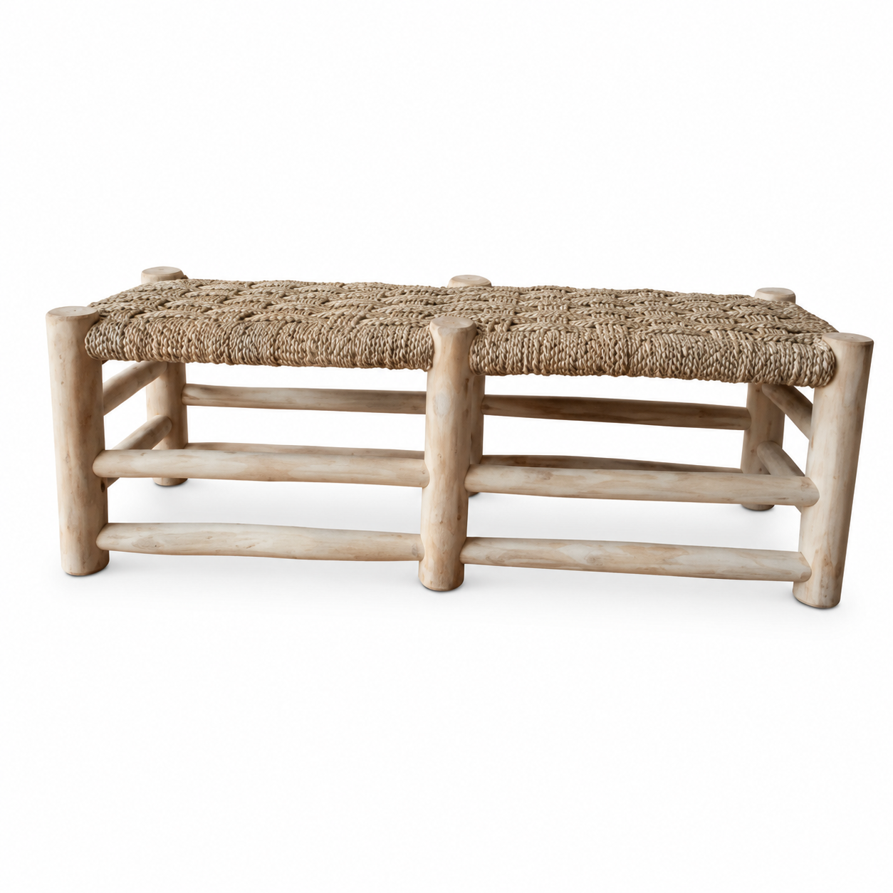 Sava Seagrass Luggage Bench – Project furniture Cyprus