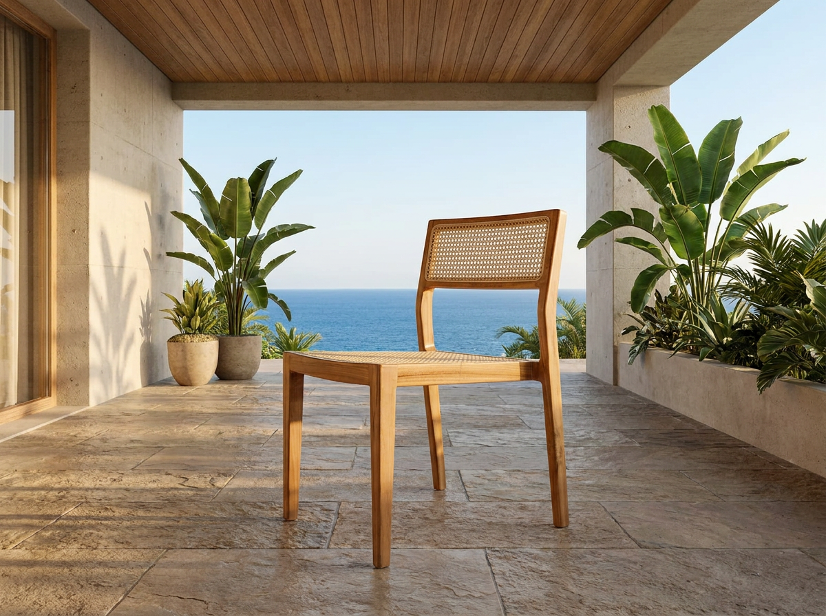 Tranquil Teak & Rattan Stuhl