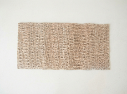 Harbor small rectangular seagrass rug on a neutral background