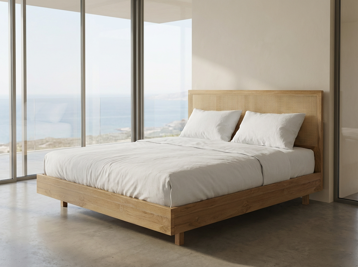 Solace Teak Bed