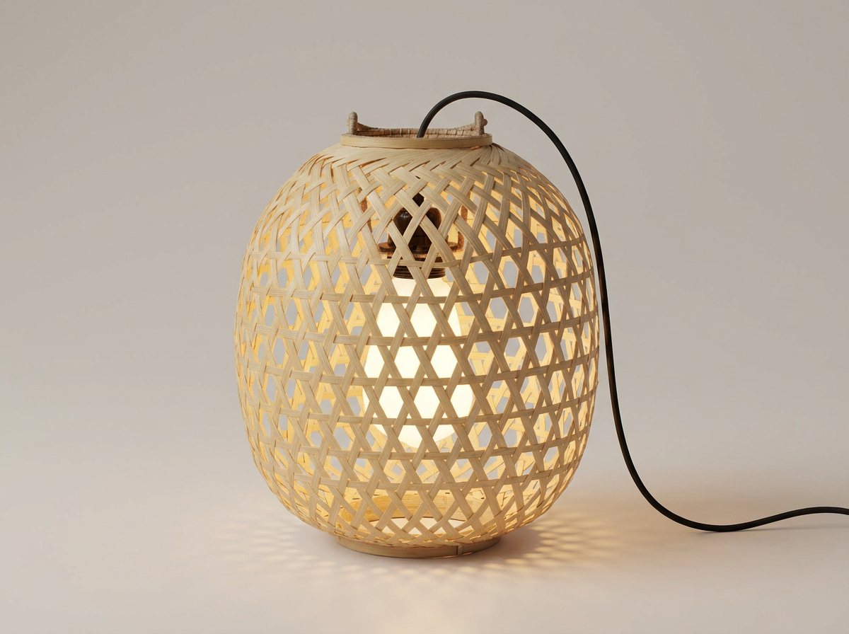 Aurelia Bamboo Floor Lamp Small