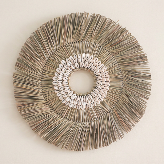 Solaya Wall Circle Set with woven wall decoration