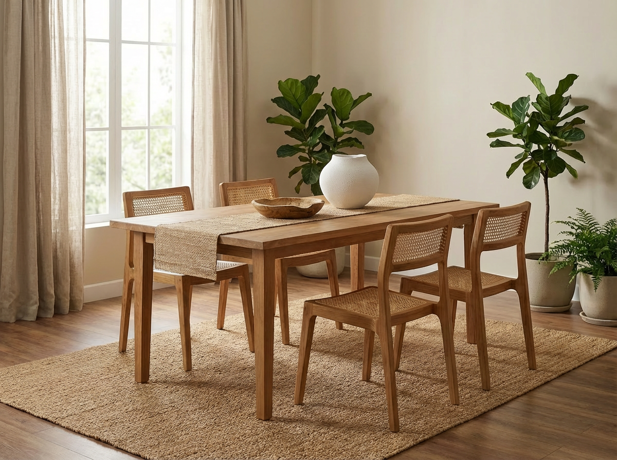 Natural Harmony decor set with vase and natural accessories