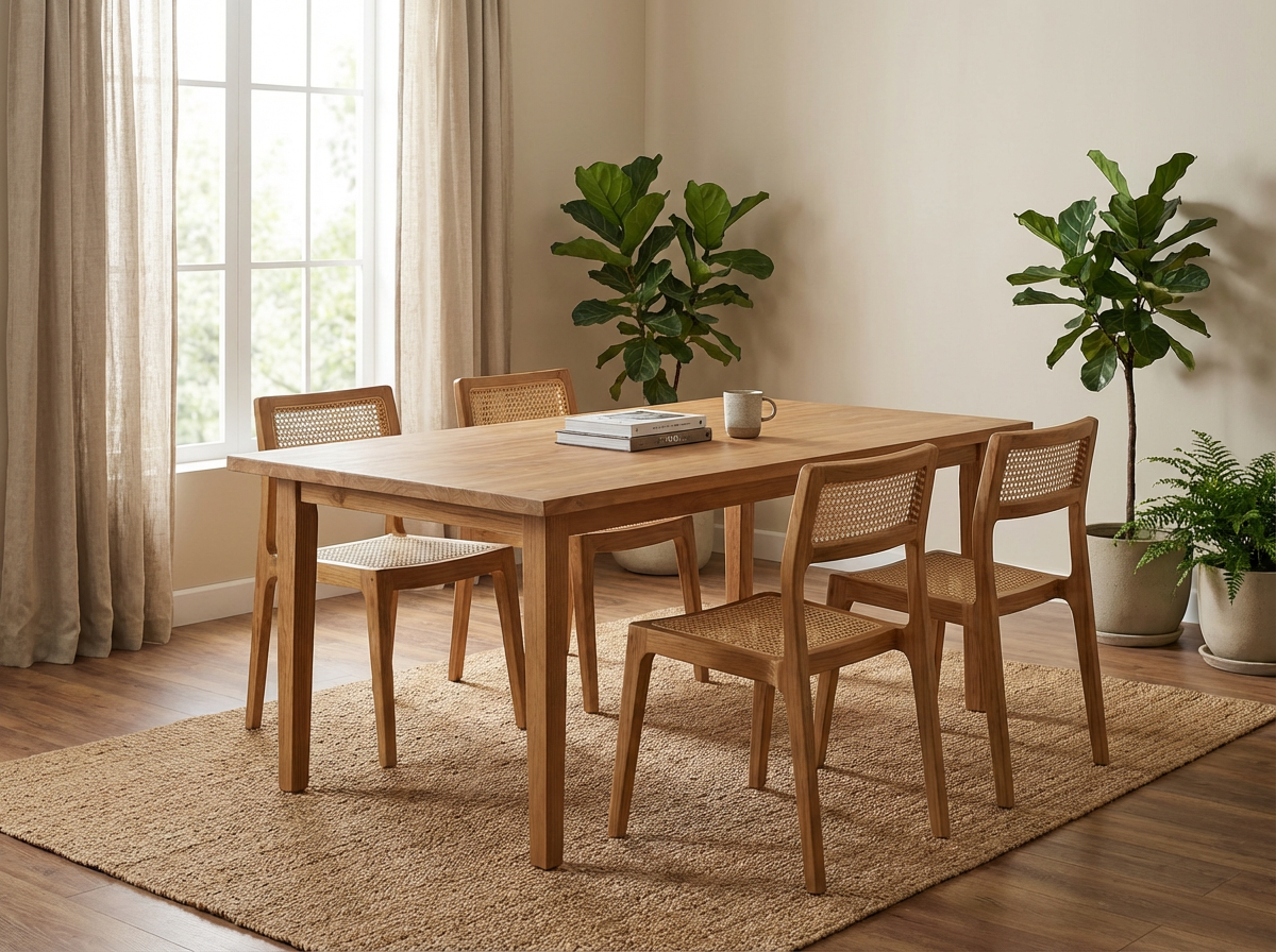 Slow Living Dining Set – 4 Seater